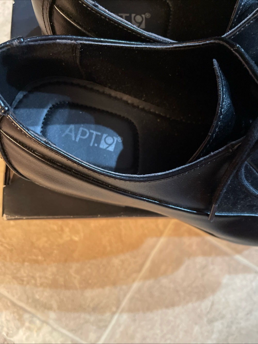 Men's Black APCRAIGBLACK Dress Shoes Apt 9 Size 11 - Picture 3 of 5